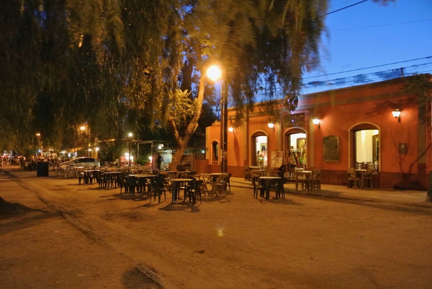 Bars at the main square in San Marcos Sierra.